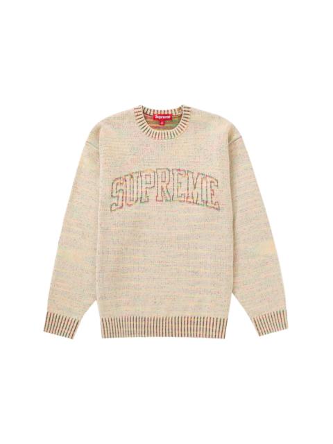 Supreme Contrast Arc Sweater White