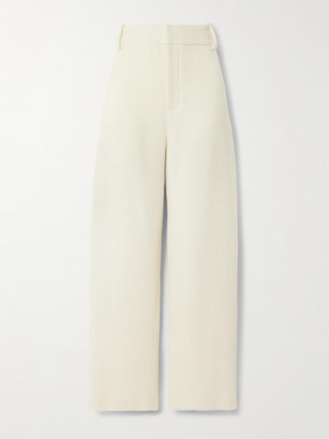 Alba Wool-blend Tweed Wide-leg Pants