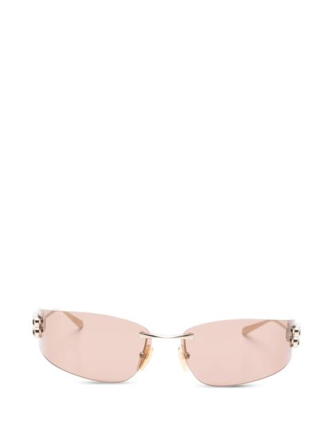 Balenciaga Gossip Rimless Logo Sunglasses