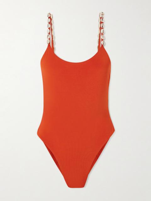 Shell-embellished Swimsuit