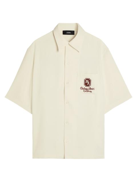 Amiri Chateau Embroidered Satin-twill Shirt