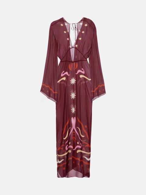 Odele printed maxi dress