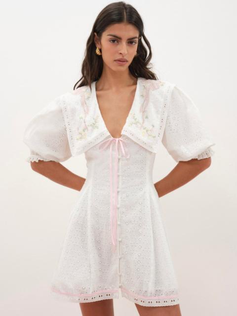 Mi Amore Embroidered Mini Dress