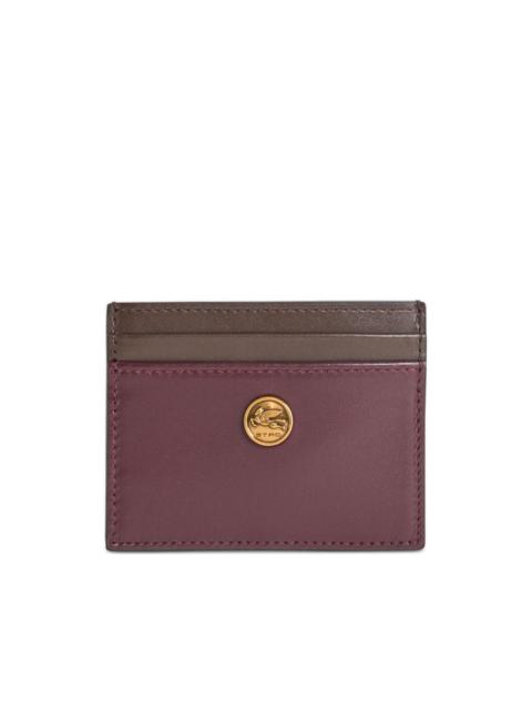 two-tone leather card holder