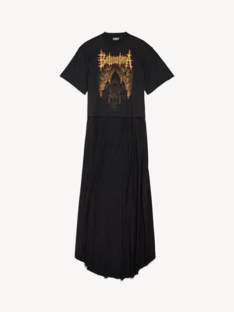 Women's Balenciaga Sacré Cœur Train T-shirt in Black