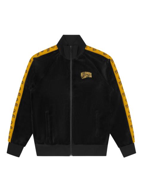 SMALL ARCH LOGO TAPED VELOUR TRACK TOP