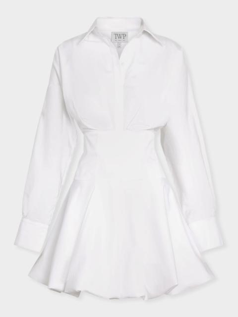 Mila Mini Shirtdress in Cotton Shirting