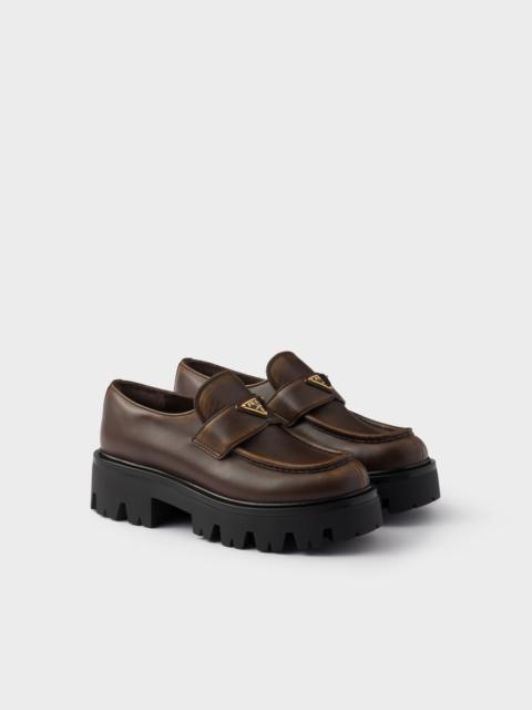 Leather loafers