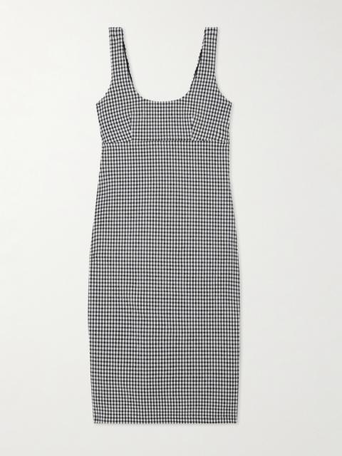 Gingham Seersucker Mini Dress