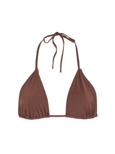Exclusive Thea Triangle String Bikini Top brown