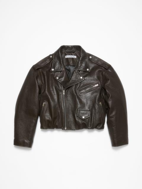 Leather jacket - Dark brown