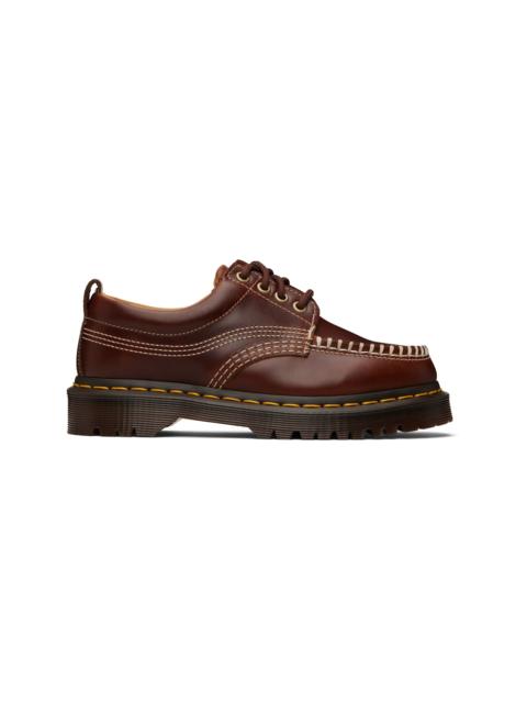 Brown Lowell Leather Moc Toe Derbys
