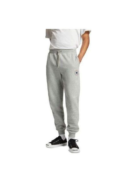 Converse Go-To All Star Patch Standard-Fit Fleece Sweatpants 'Grey' 10025420-A03