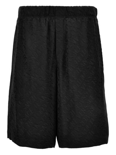 Versace Allover logo-print elasticated-waist shorts