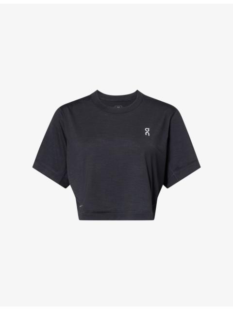 Traint Cropped Jersey Top