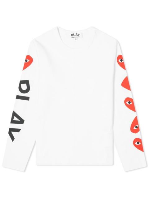 Comme des Garcons Play Women's Long Sleeve Multi Heart Logo