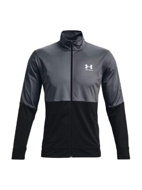 Under Armour Pique Track Jacket 'Pitch Grey' 1366202-012
