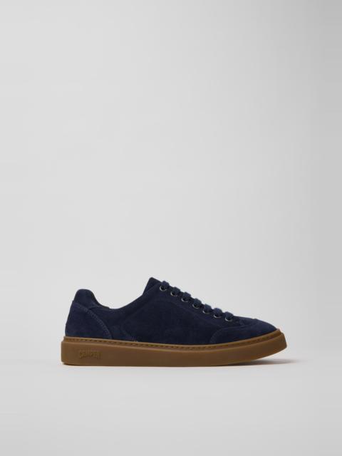 Blue Suede Sneakers for Men.