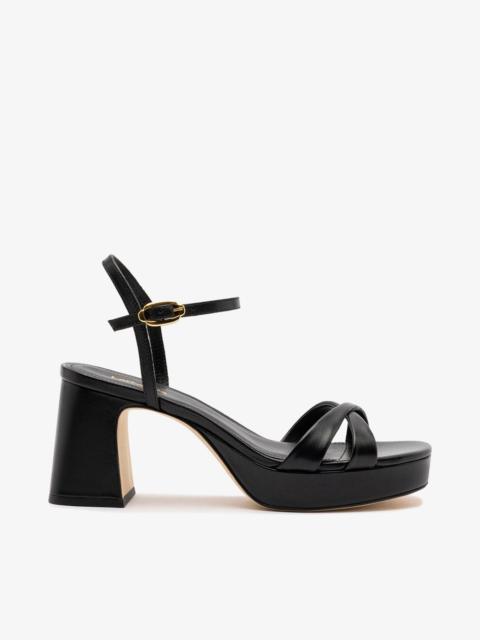 Bianca Low Sandal In Black Leather