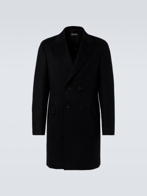 Wool and cashmere-blend coat