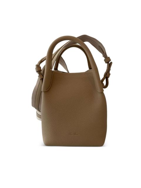 micro Bale leather tote bag
