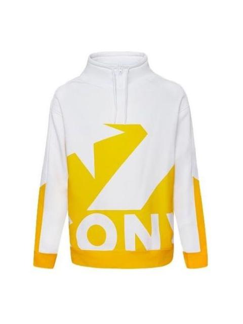 Converse Printed Funnel Neck Sweatshirt 'Yellow' 10019472-A03