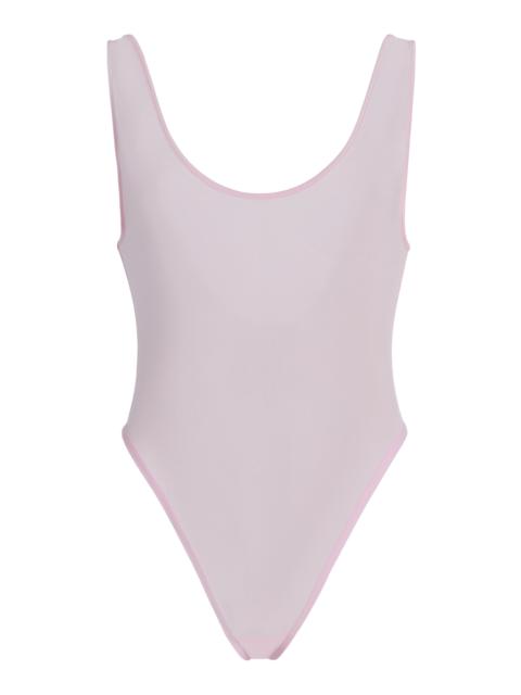 Sheer Tank Bodysuit pink
