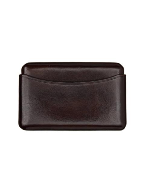 Brown Molded Card Holder