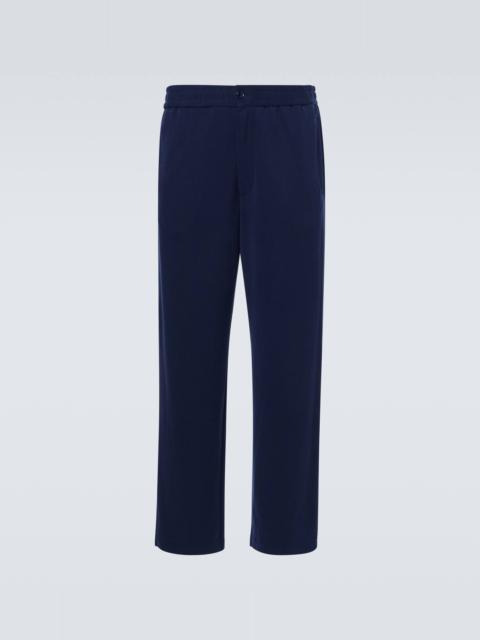 Mid-rise straight pants