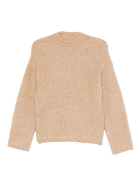 long-sleeved crew-neck sweater