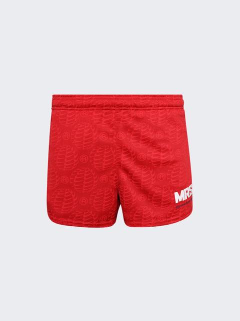 X Martine Rose Mrs Football Short University Red And White