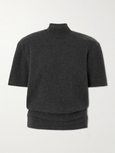Castagna wool and cashmere-blend turtleneck sweater Dark gray
