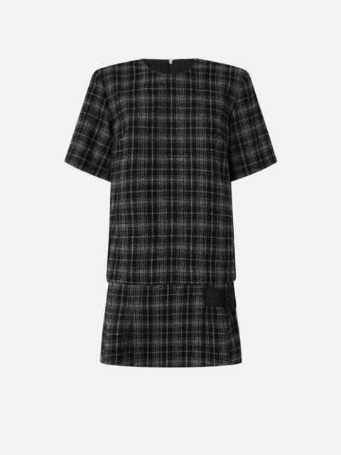 SHORT YARN-DYED CHECK DRESS