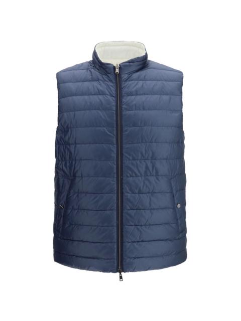 reversible quilted down jacket