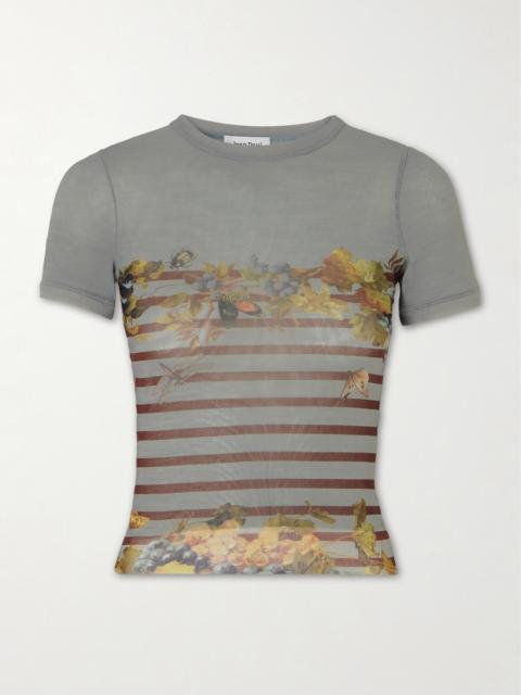 Marinière Grape Printed Mesh T-shirt