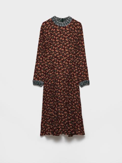 Printed georgette dress