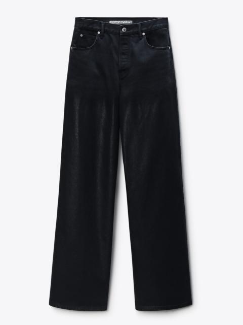 Surge Coated Wide Leg Jean
