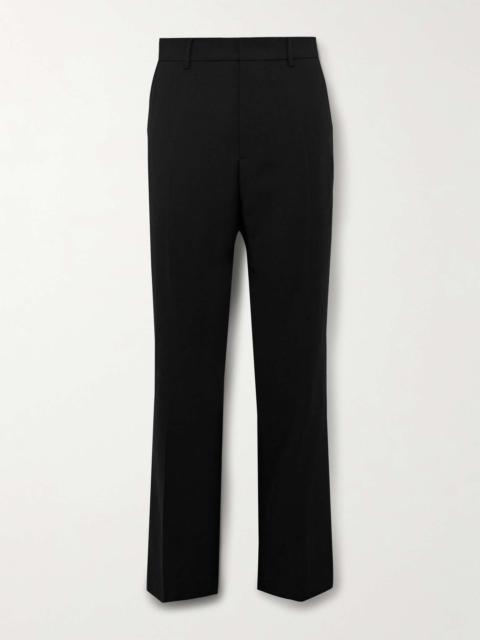 Straight-Leg Virgin Wool-Gabardine Trousers