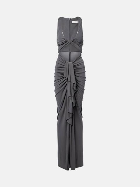 Vivenda cutout gathered gown