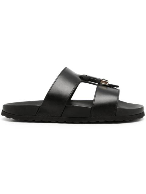 Burberry Barnston Leather Sandal Black