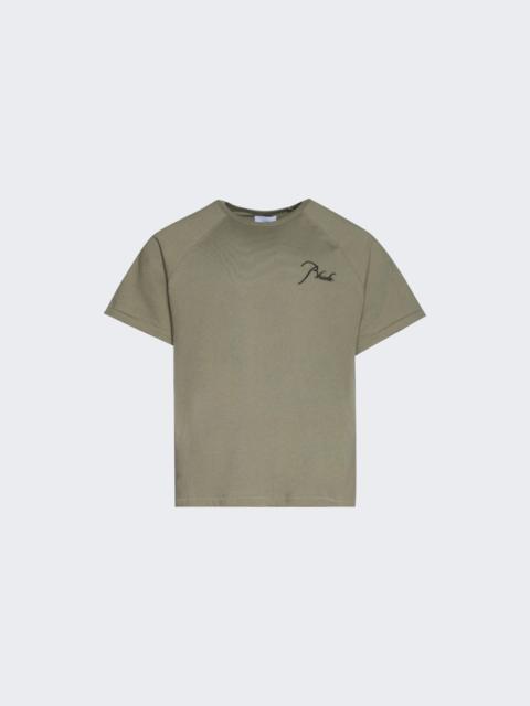 Classique Raglan Tee Moss Green And Black