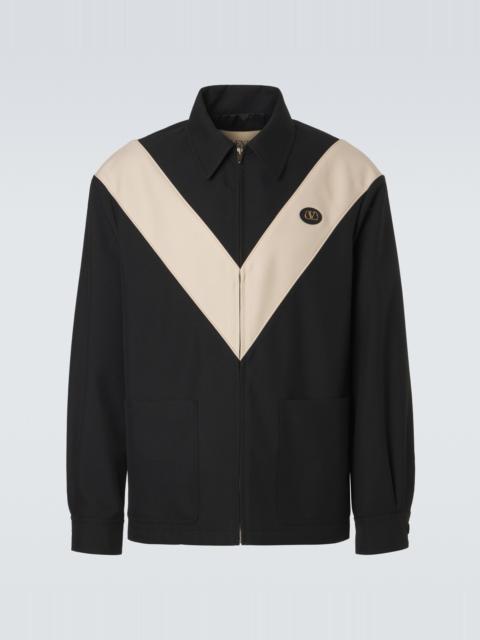 VLogo gabardine jacket