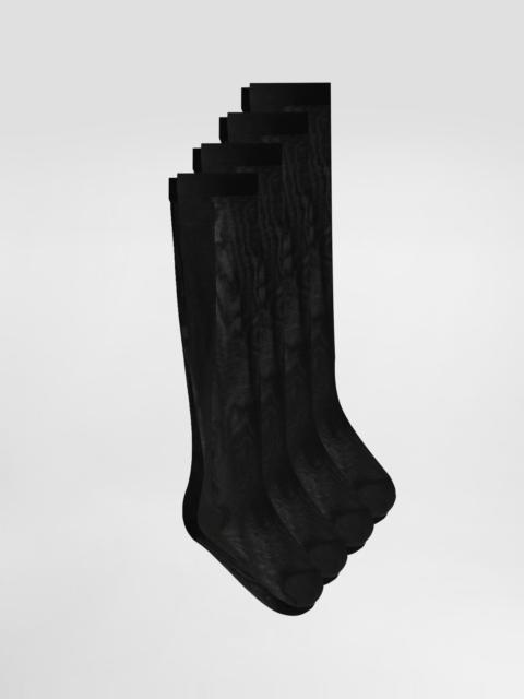 Three-pack of nylon socks with DG logo