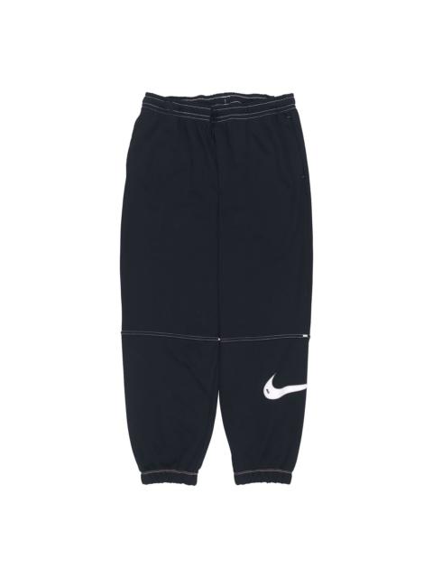 (WMNS) Nike Logo Knit Bundle Feet Sports Pants/Trousers/Joggers Autumn Black DM6206-010