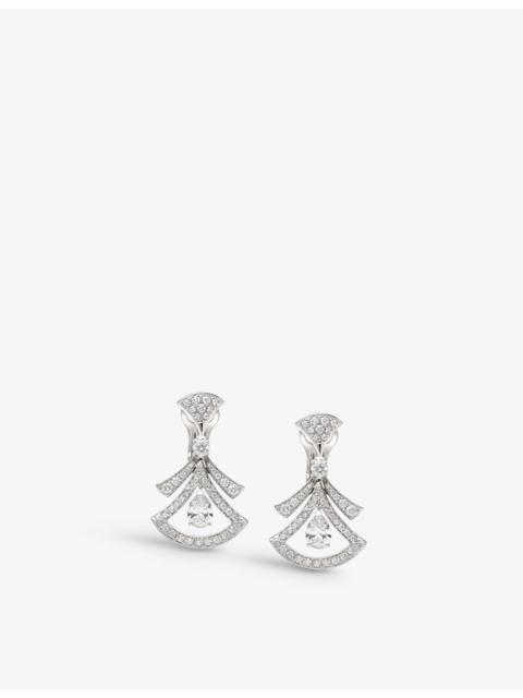 Divas' Dream 18ct white-gold and 1.88ct diamond earrings