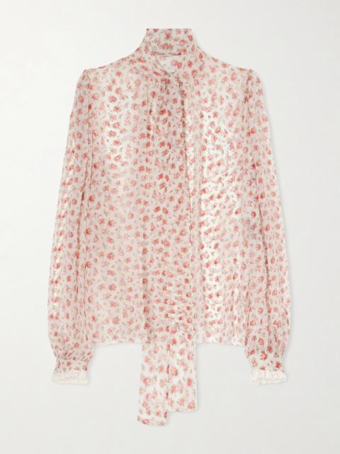 Floral-print Silk-blend Chiffon Blouse