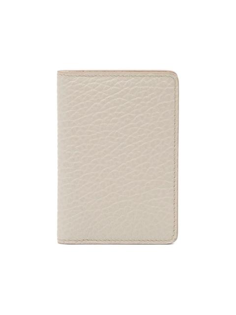 grained-leather card holder