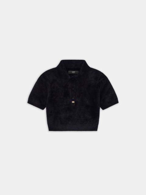 WOMEN'S VELVET POLO