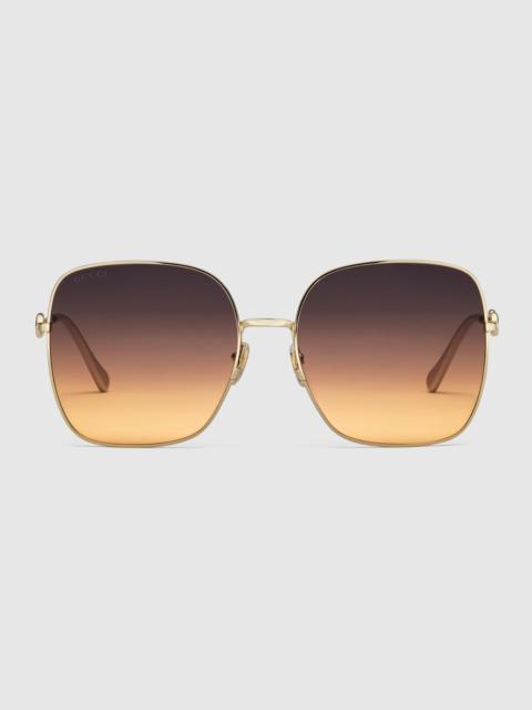 Oversize square-frame sunglasses