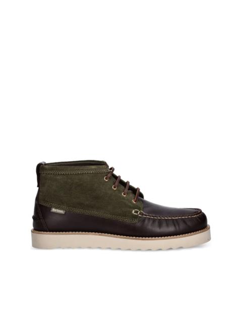 suede panelled boots